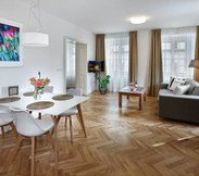 Dining area and living room