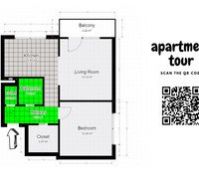 Apartment plan and link to video tour