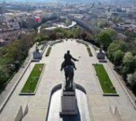 Views over the center of Prague from near by Park Vítkov 200m away. Inline tracks, outdoor training, children playground and refreshment options available around.