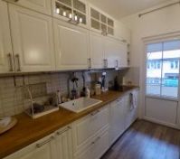 Kitchen + balcony view