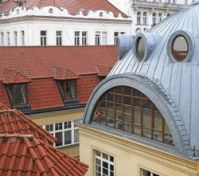 Bedroom view at the history of Prague.