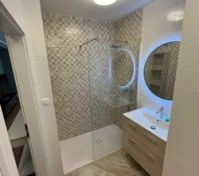 Bathroom with shower and toilet