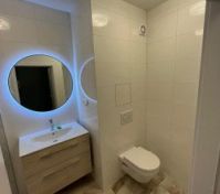 Bathroom with shower and toilet