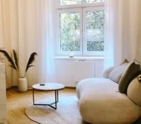 Quiet and Calm Living room with garden view