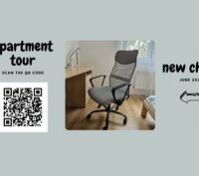 New chair in bedroom (June 2024)