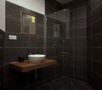 bathroom with walk in shower and bathtub 