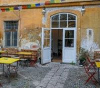 cafe inside the building property